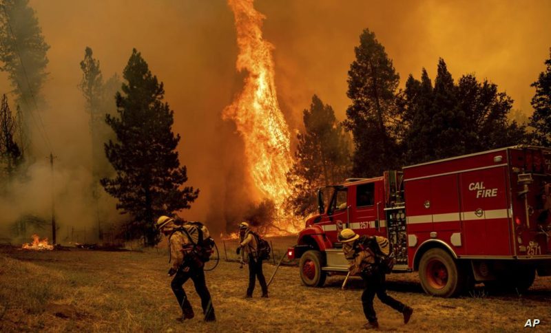 حرائق الغابات تستعر والسلطات تخلي السكان عن 2000 منزل في كاليفورنيا